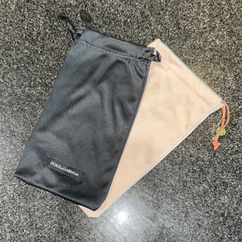 Dolce & Gabbana and Tori Burch Elegant Black and Cream Pouches
